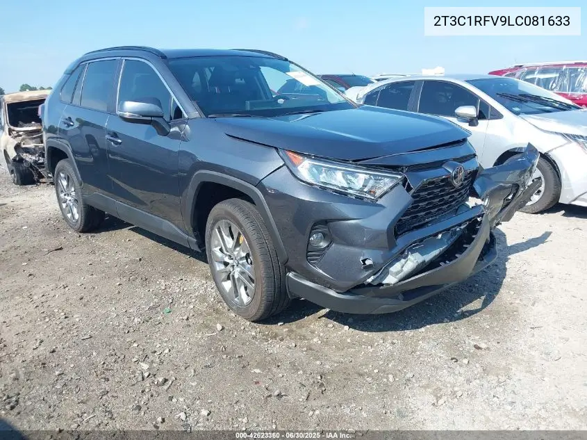2020 Toyota Rav4 Xle Premium VIN: 2T3C1RFV9LC081633 Lot: 42623360