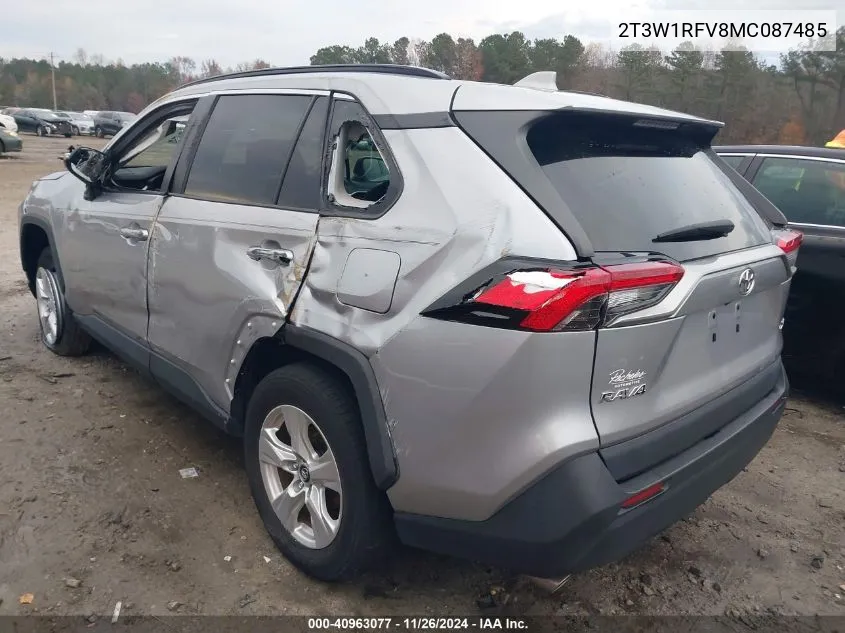 2021 Toyota Rav4 Xle VIN: 2T3W1RFV8MC087485 Lot: 40963077