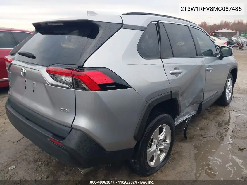 2021 Toyota Rav4 Xle VIN: 2T3W1RFV8MC087485 Lot: 40963077