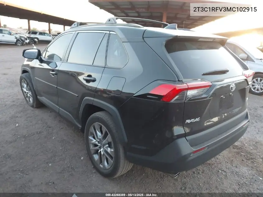 2021 Toyota Rav4 Xle Premium VIN: 2T3C1RFV3MC102915 Lot: 42268389