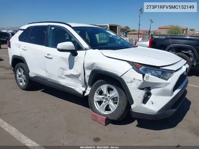 2021 Toyota Rav4 Xle VIN: 2T3P1RFV5MC152149 Lot: 42588310