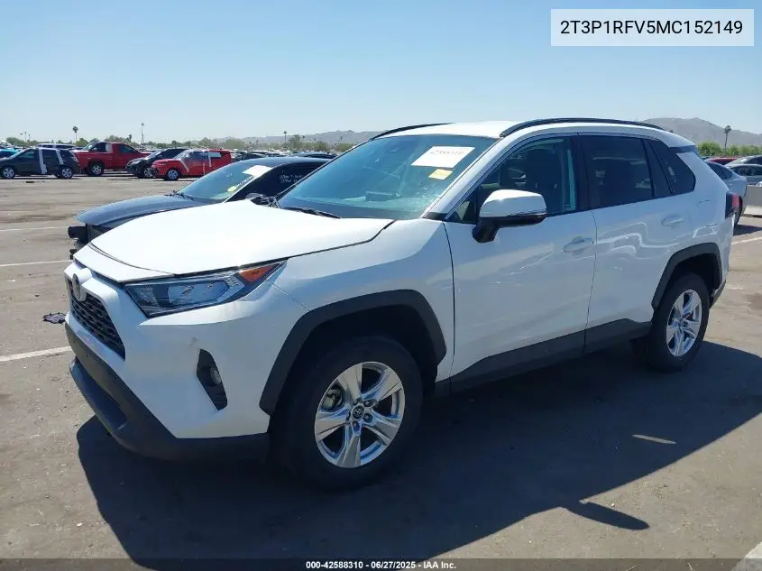 2021 Toyota Rav4 Xle VIN: 2T3P1RFV5MC152149 Lot: 42588310