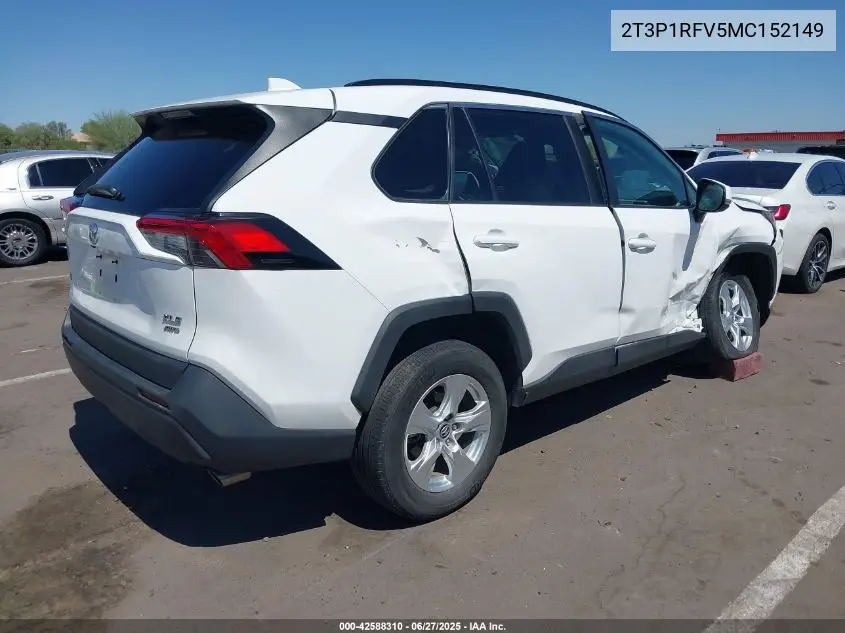 2021 Toyota Rav4 Xle VIN: 2T3P1RFV5MC152149 Lot: 42588310