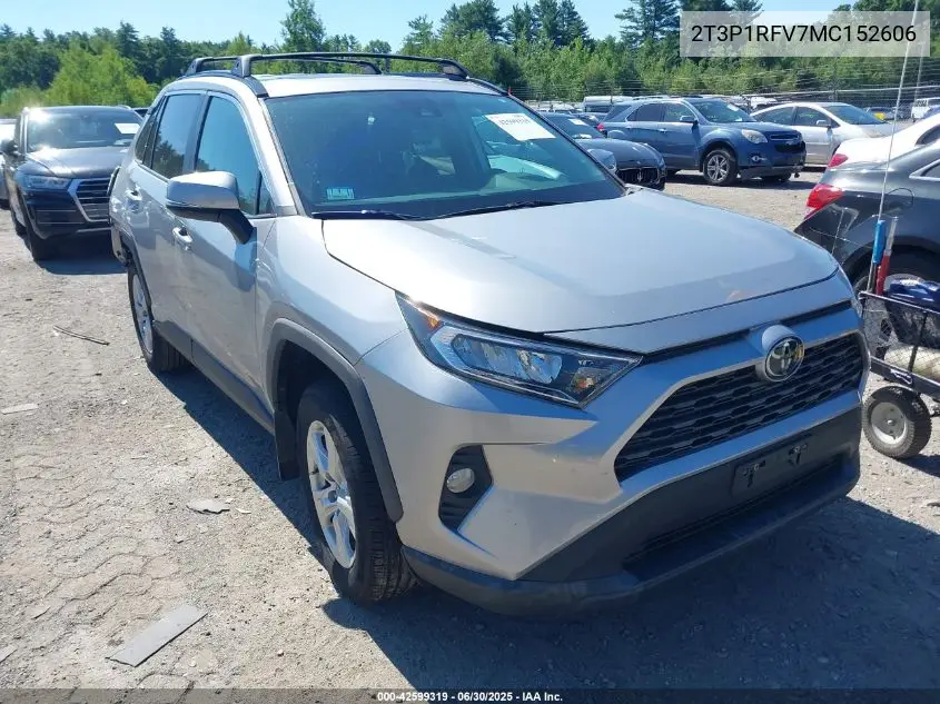 2021 Toyota Rav4 Xle VIN: 2T3P1RFV7MC152606 Lot: 42599319