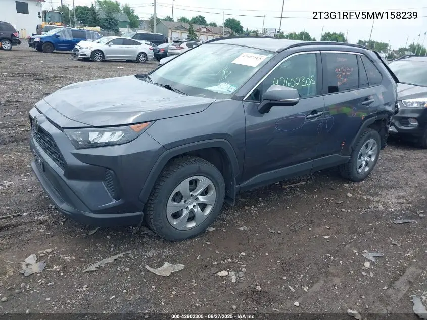 2021 Toyota Rav4 Le VIN: 2T3G1RFV5MW158239 Lot: 42602305