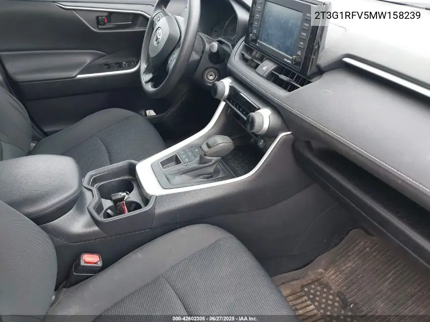 2021 Toyota Rav4 Le VIN: 2T3G1RFV5MW158239 Lot: 42602305