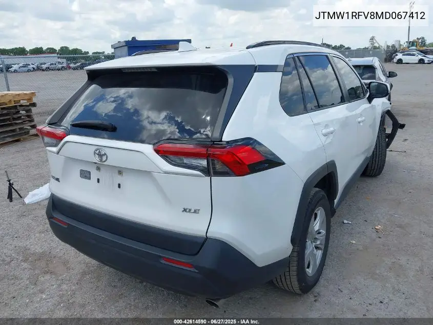2021 Toyota Rav4 Xle VIN: JTMW1RFV8MD067412 Lot: 42614590