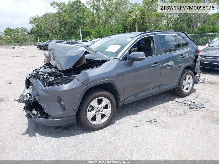 2021 Toyota Rav4 Xle VIN: 2T3W1RFV7MC096176 Lot: 42617819