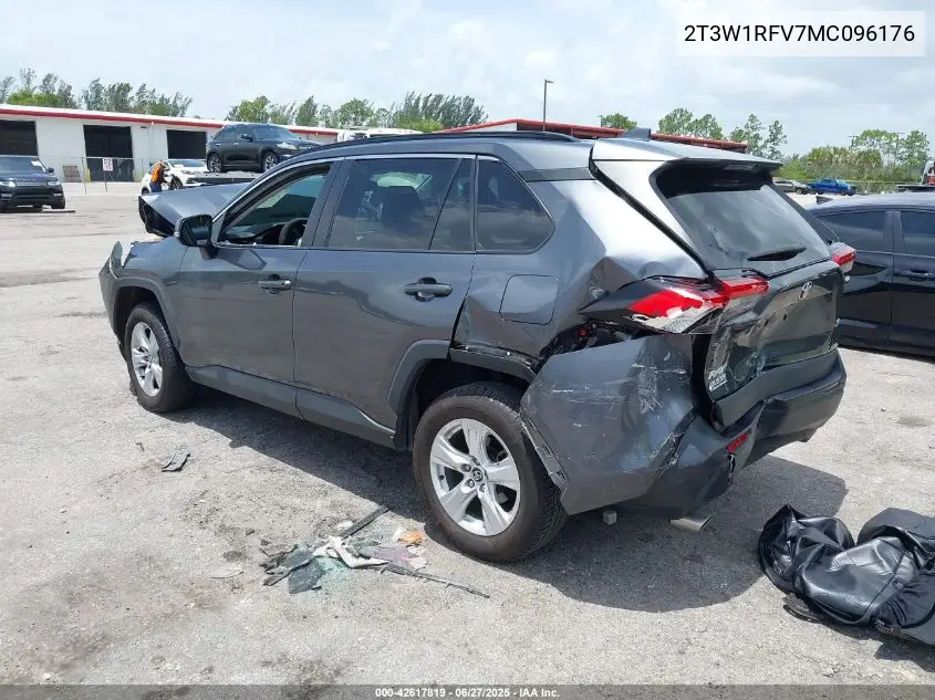 2021 Toyota Rav4 Xle VIN: 2T3W1RFV7MC096176 Lot: 42617819