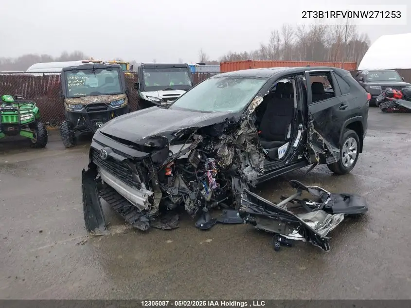 2022 Toyota Rav4 Le VIN: 2T3B1RFV0NW271253 Lot: 12305087