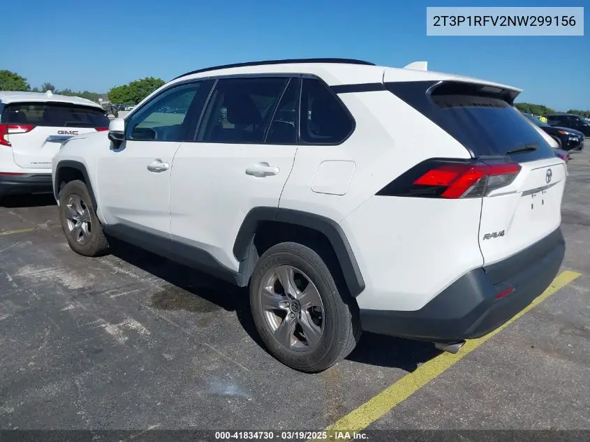 2022 Toyota Rav4 Xle VIN: 2T3P1RFV2NW299156 Lot: 41834730