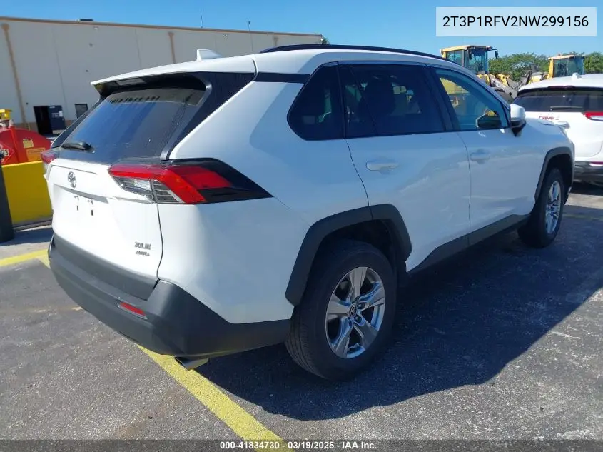 2022 Toyota Rav4 Xle VIN: 2T3P1RFV2NW299156 Lot: 41834730