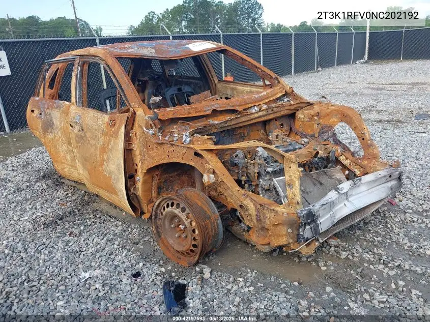 2022 Toyota Rav4 Le VIN: 2T3K1RFV0NC202192 Lot: 42197593