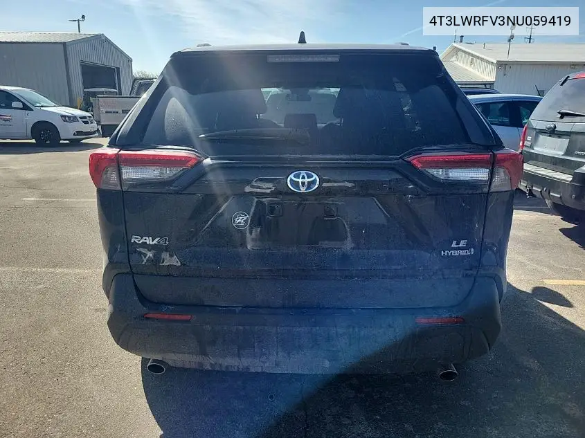 2022 Toyota Rav4 Le VIN: 4T3LWRFV3NU059419 Lot: 42272277