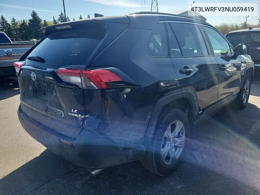 2022 Toyota Rav4 Le VIN: 4T3LWRFV3NU059419 Lot: 42272277