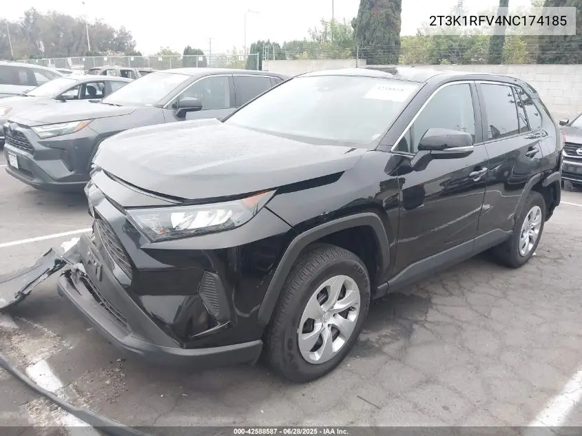 2022 Toyota Rav4 Le VIN: 2T3K1RFV4NC174185 Lot: 42588587