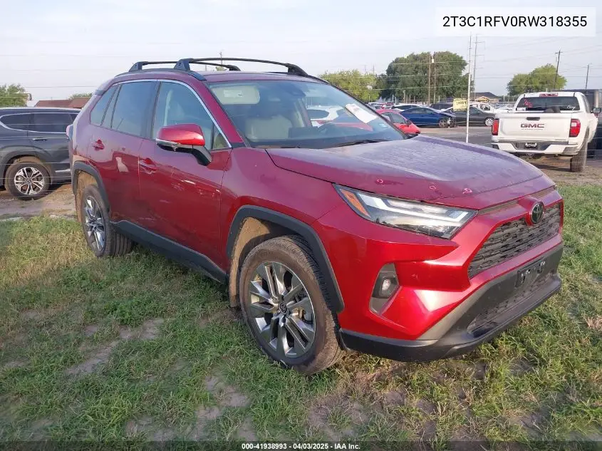 2024 Toyota Rav4 Xle Premium VIN: 2T3C1RFV0RW318355 Lot: 41938993