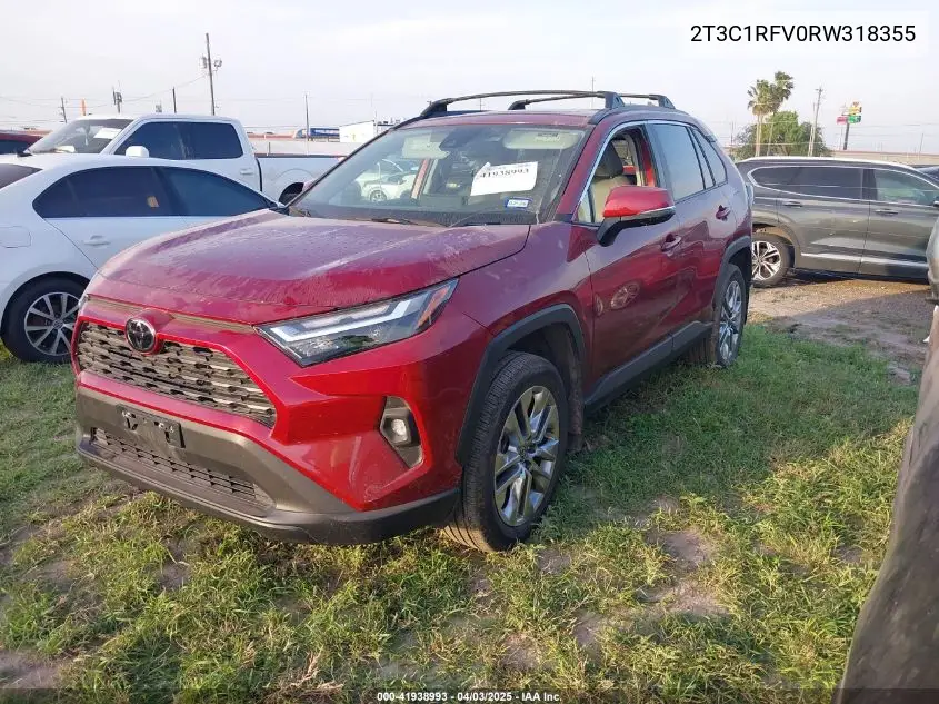 2024 Toyota Rav4 Xle Premium VIN: 2T3C1RFV0RW318355 Lot: 41938993