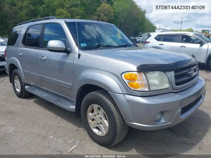 2003 Toyota Sequoia Sr5 V8 VIN: 5TDBT44A23S140109 Lot: 42231059