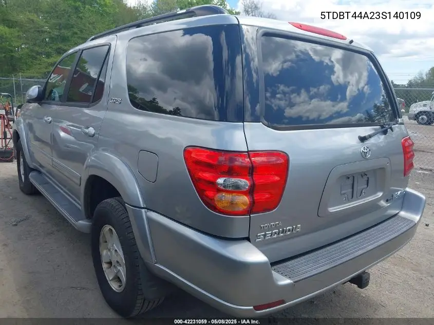 2003 Toyota Sequoia Sr5 V8 VIN: 5TDBT44A23S140109 Lot: 42231059