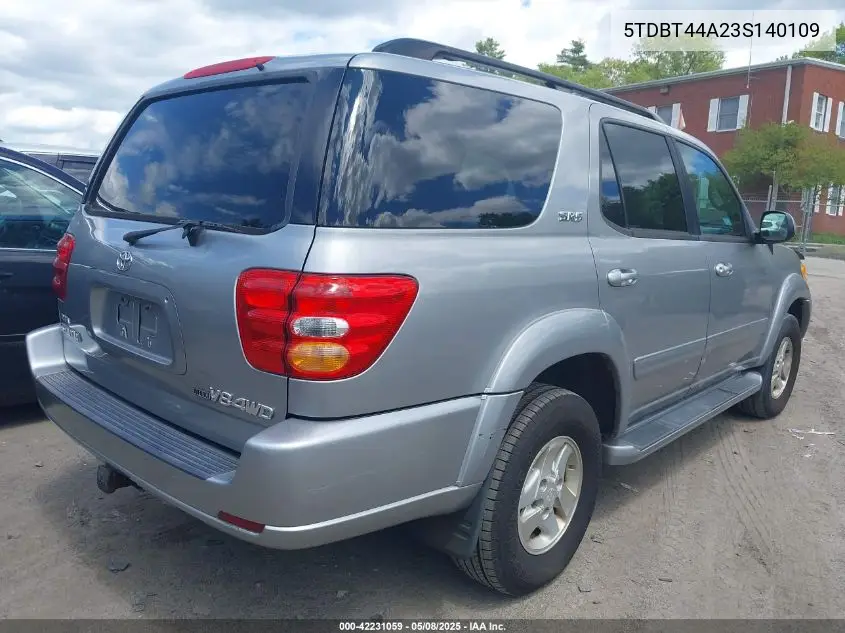 2003 Toyota Sequoia Sr5 V8 VIN: 5TDBT44A23S140109 Lot: 42231059
