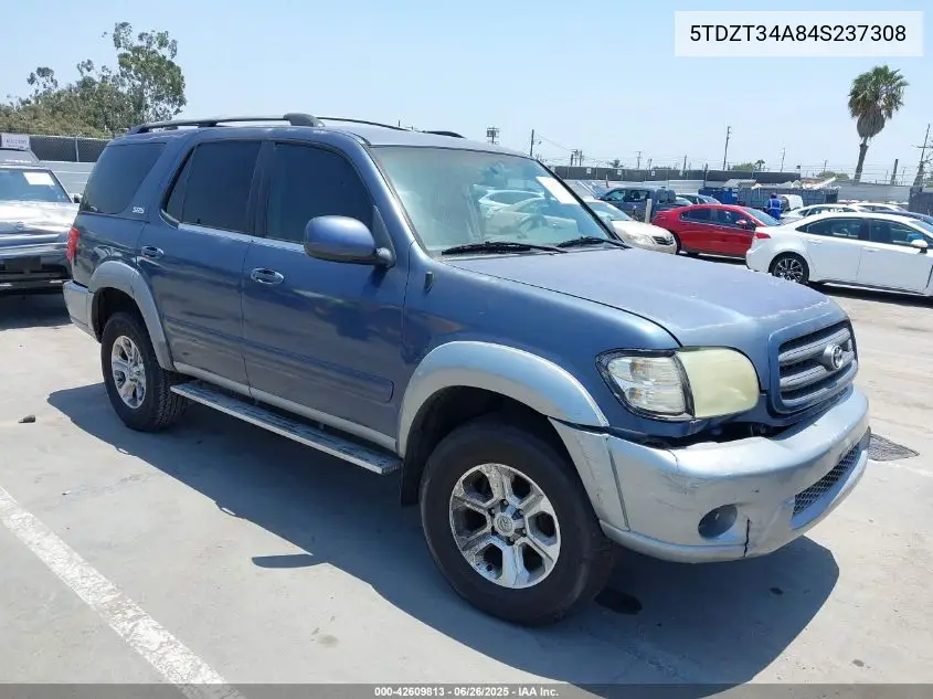 2004 Toyota Sequoia Sr5 V8 VIN: 5TDZT34A84S237308 Lot: 42609813