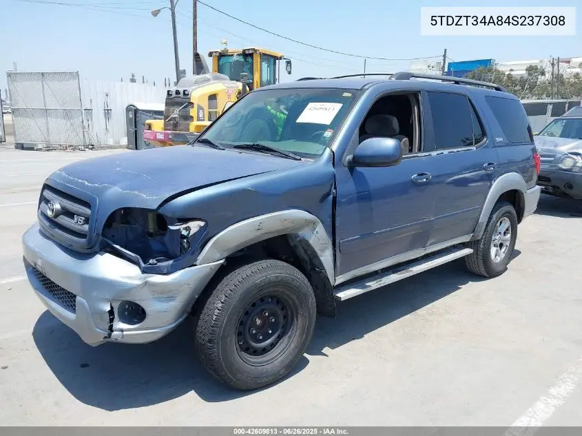 2004 Toyota Sequoia Sr5 V8 VIN: 5TDZT34A84S237308 Lot: 42609813