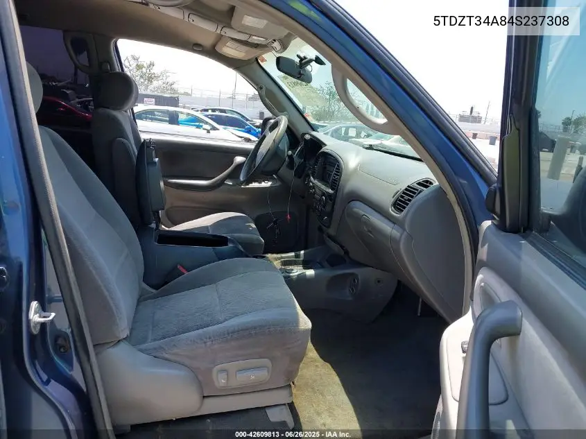 2004 Toyota Sequoia Sr5 V8 VIN: 5TDZT34A84S237308 Lot: 42609813