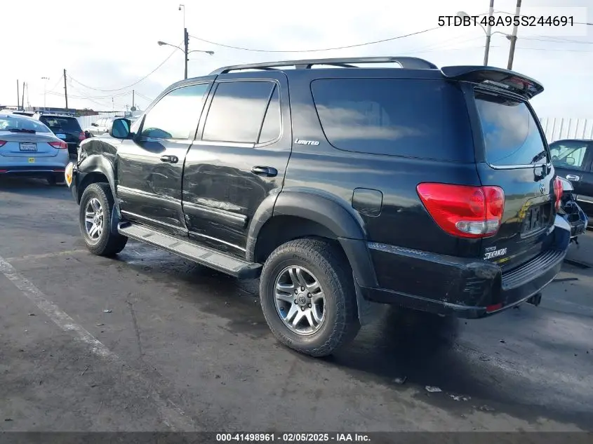 2005 Toyota Sequoia Limited V8 VIN: 5TDBT48A95S244691 Lot: 41498961