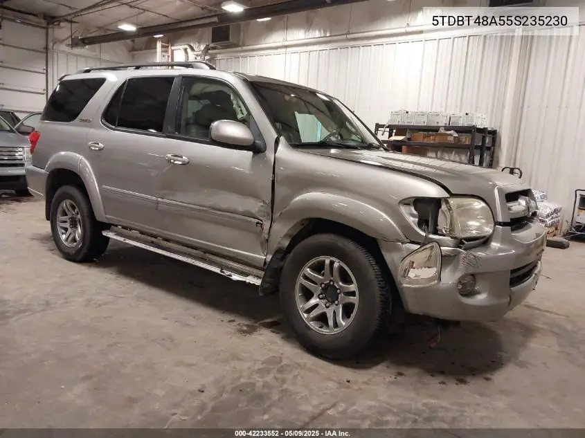 2005 Toyota Sequoia Limited V8 VIN: 5TDBT48A55S235230 Lot: 42233552