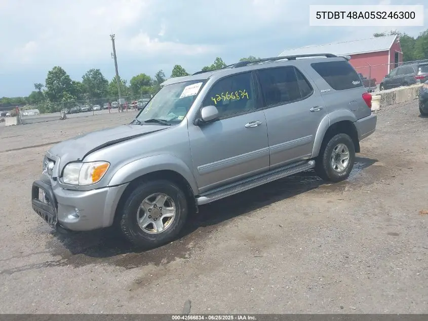 2005 Toyota Sequoia Limited V8 VIN: 5TDBT48A05S246300 Lot: 42566834