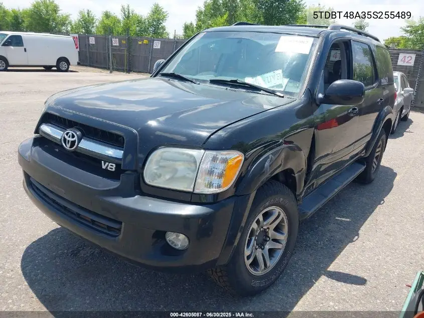 2005 Toyota Sequoia Limited V8 VIN: 5TDBT48A35S255489 Lot: 42605087