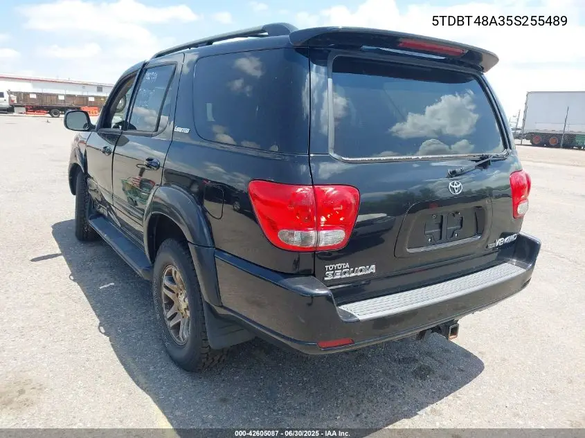 2005 Toyota Sequoia Limited V8 VIN: 5TDBT48A35S255489 Lot: 42605087