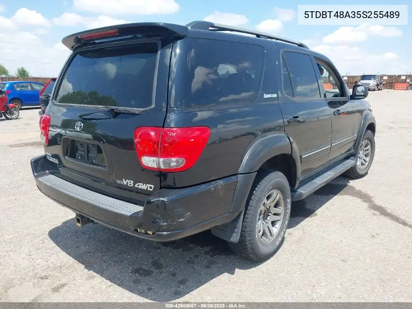 2005 Toyota Sequoia Limited V8 VIN: 5TDBT48A35S255489 Lot: 42605087
