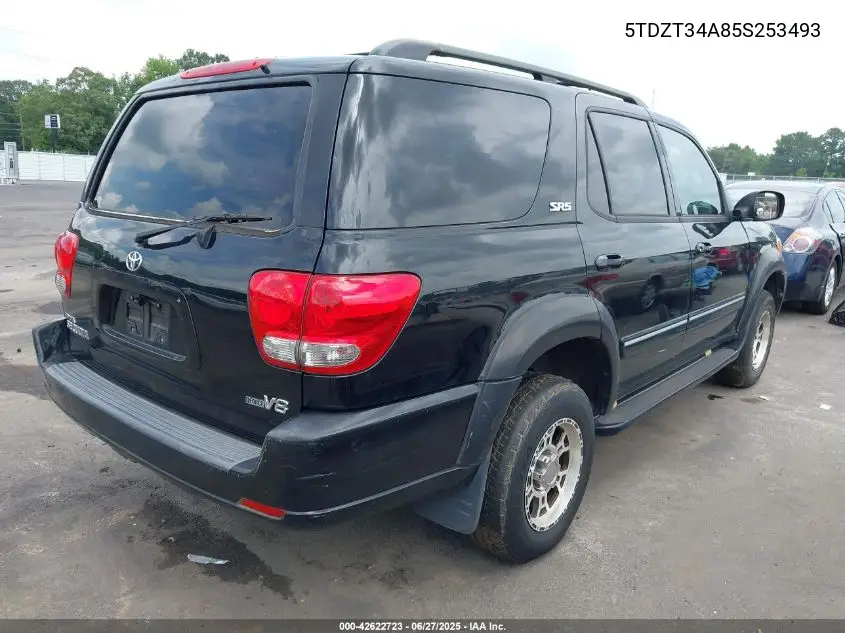 2005 Toyota Sequoia Sr5 V8 VIN: 5TDZT34A85S253493 Lot: 42622723