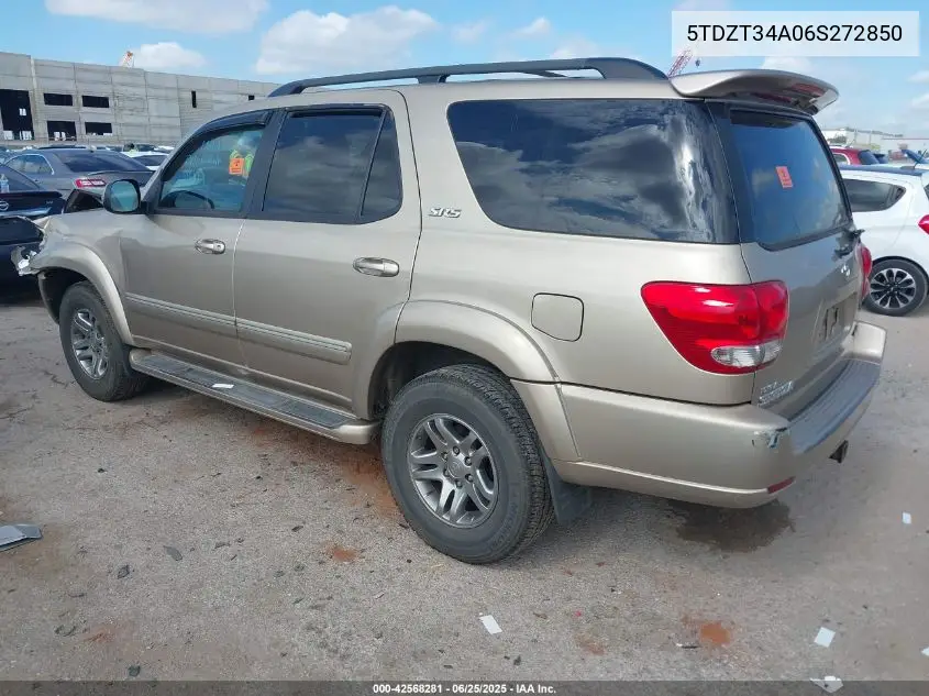 2006 Toyota Sequoia Sr5 V8 VIN: 5TDZT34A06S272850 Lot: 42568281