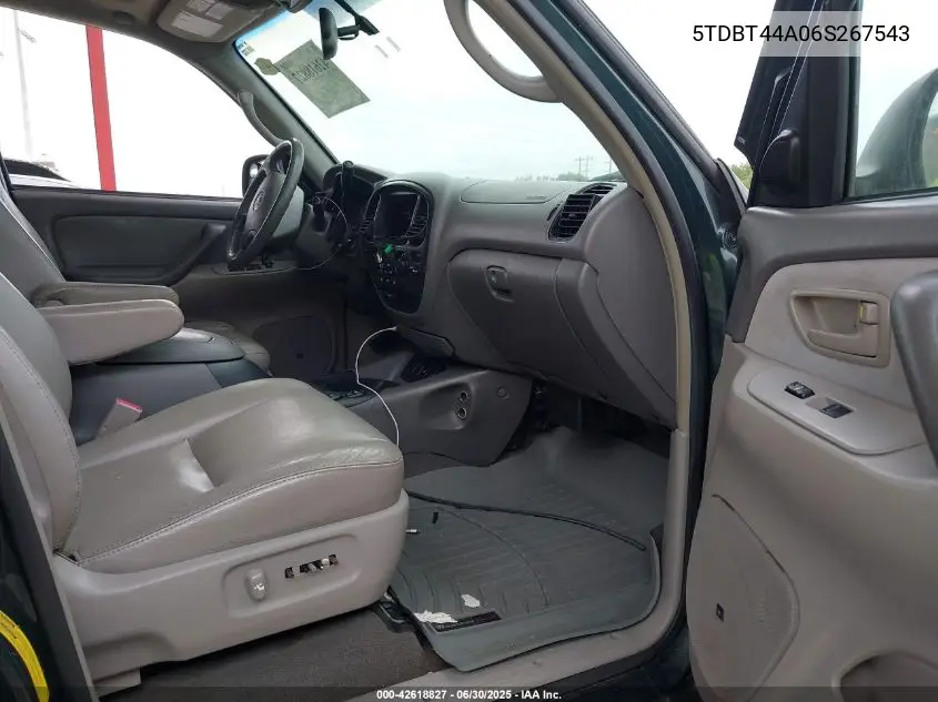 2006 Toyota Sequoia Sr5 V8 VIN: 5TDBT44A06S267543 Lot: 42618827