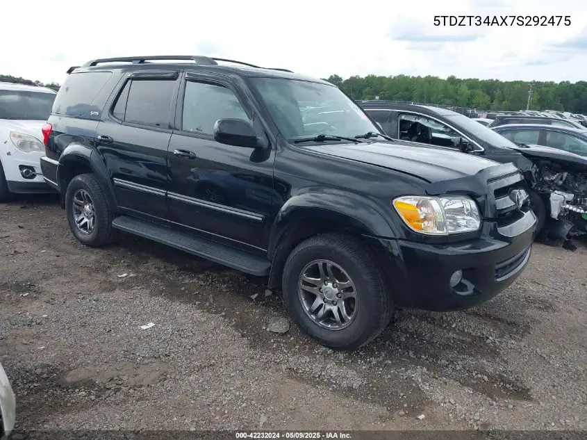 2007 Toyota Sequoia Sr5 V8 VIN: 5TDZT34AX7S292475 Lot: 42232024