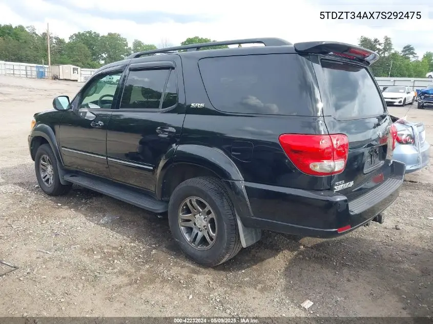 2007 Toyota Sequoia Sr5 V8 VIN: 5TDZT34AX7S292475 Lot: 42232024