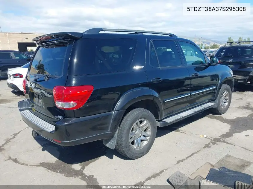 2007 Toyota Sequoia Limited V8 VIN: 5TDZT38A37S295308 Lot: 42250615
