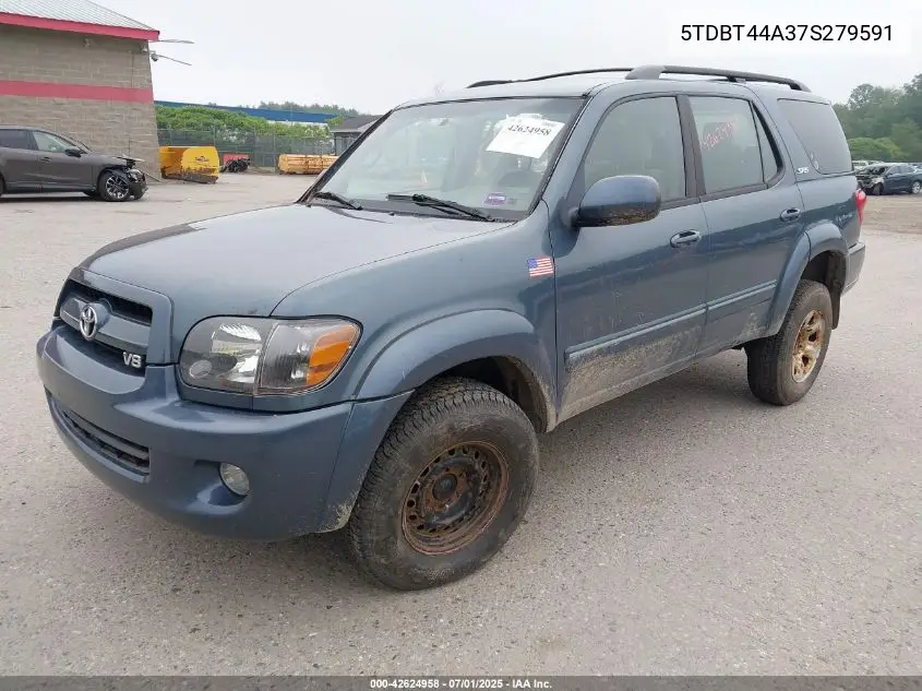 2007 Toyota Sequoia Sr5 V8 VIN: 5TDBT44A37S279591 Lot: 42624958