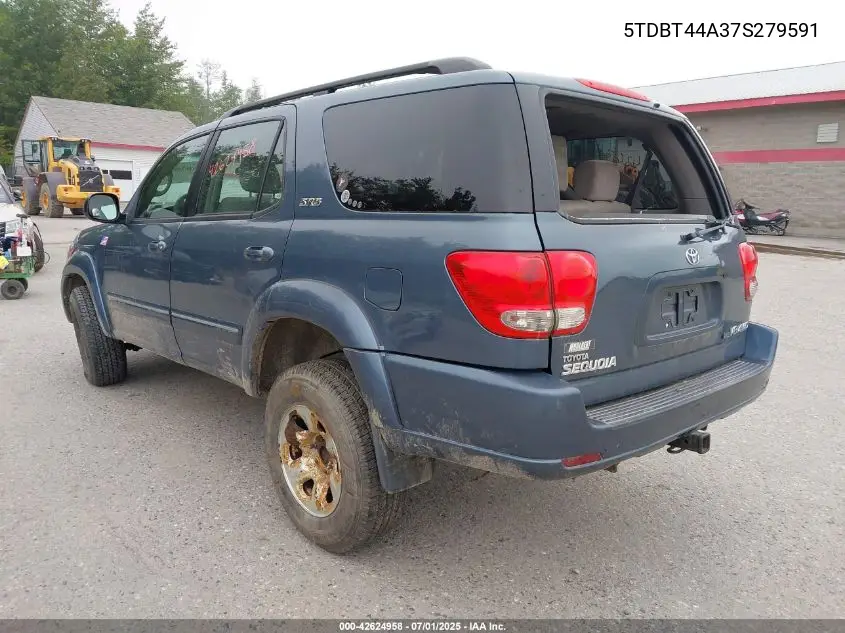 2007 Toyota Sequoia Sr5 V8 VIN: 5TDBT44A37S279591 Lot: 42624958