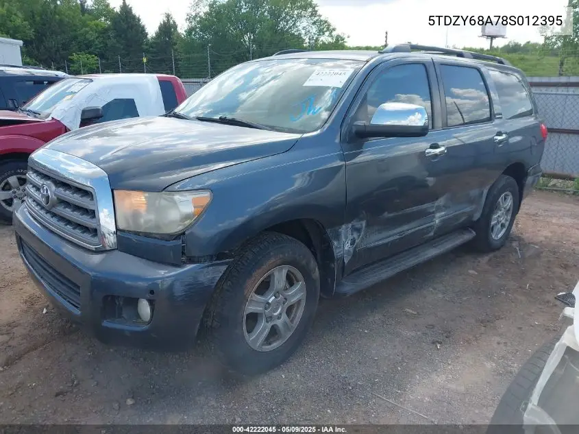 2008 Toyota Sequoia Limited 5.7L V8 VIN: 5TDZY68A78S012395 Lot: 42222045