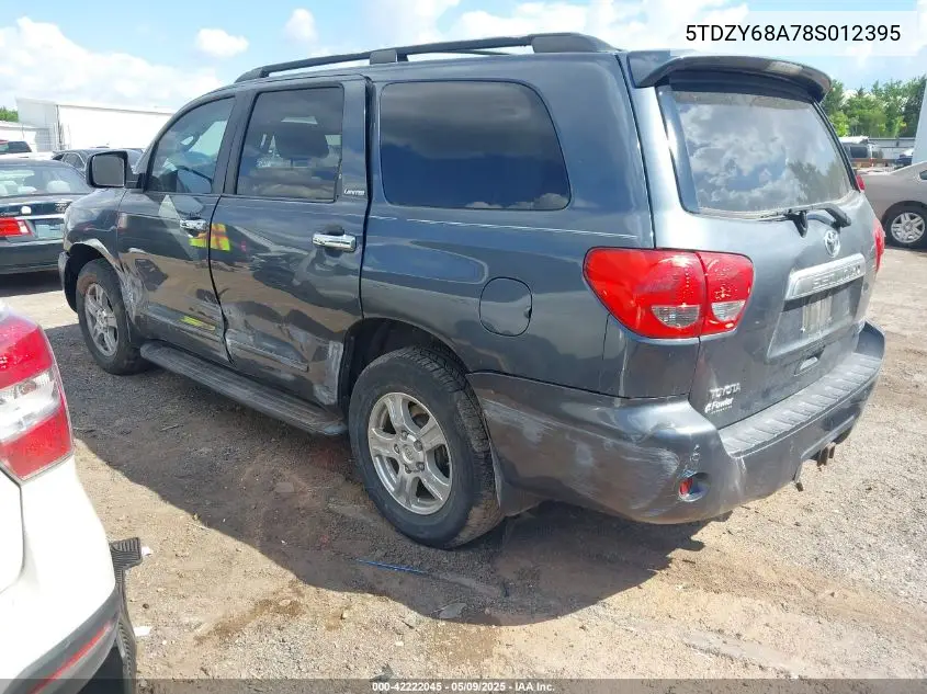 2008 Toyota Sequoia Limited 5.7L V8 VIN: 5TDZY68A78S012395 Lot: 42222045