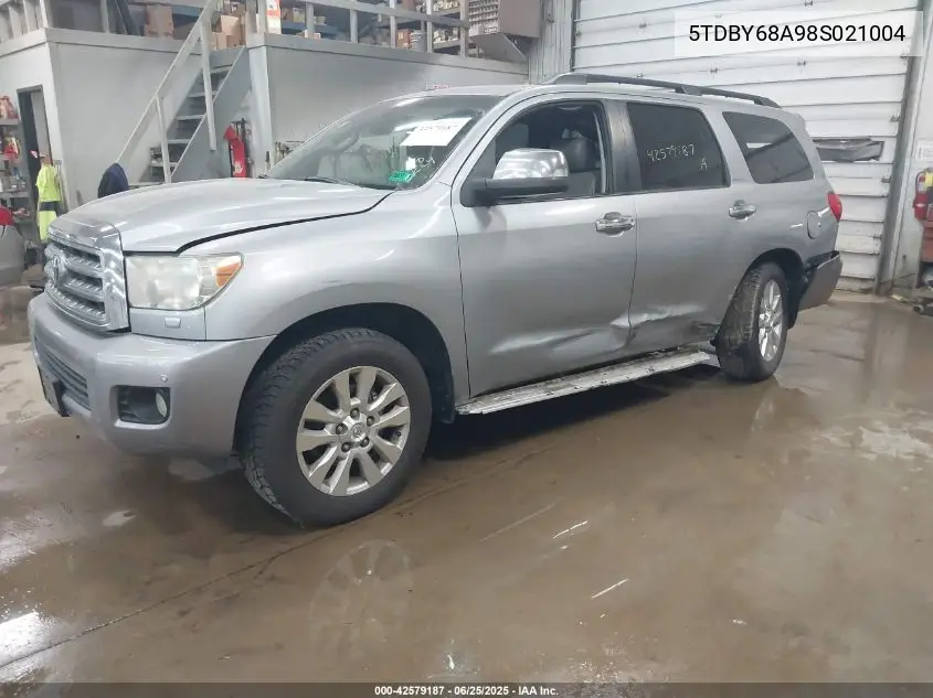 2008 Toyota Sequoia Limited VIN: 5TDBY68A98S021004 Lot: 42579187