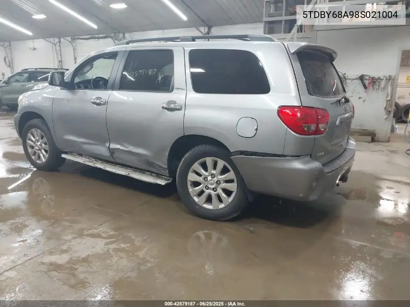 2008 Toyota Sequoia Limited VIN: 5TDBY68A98S021004 Lot: 42579187