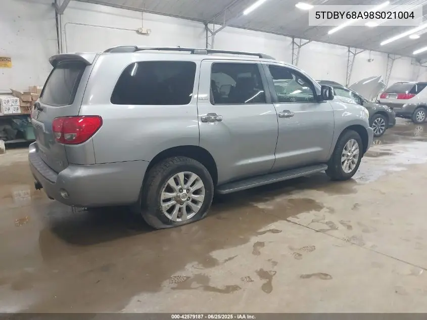 2008 Toyota Sequoia Limited VIN: 5TDBY68A98S021004 Lot: 42579187