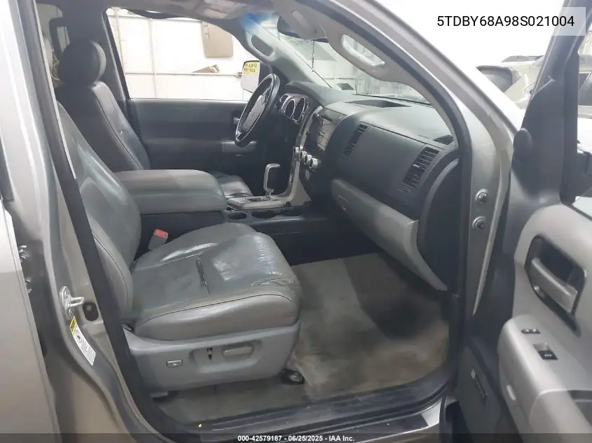 2008 Toyota Sequoia Limited VIN: 5TDBY68A98S021004 Lot: 42579187