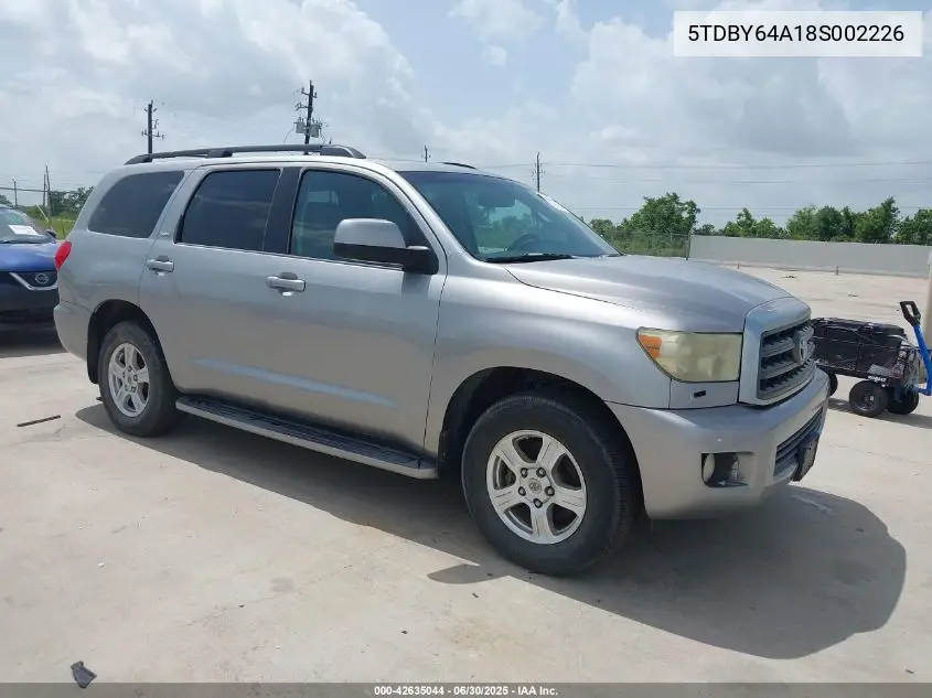 2008 Toyota Sequoia Sr5 5.7L V8 VIN: 5TDBY64A18S002226 Lot: 42635044