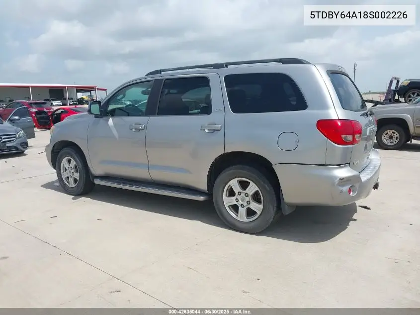 2008 Toyota Sequoia Sr5 5.7L V8 VIN: 5TDBY64A18S002226 Lot: 42635044